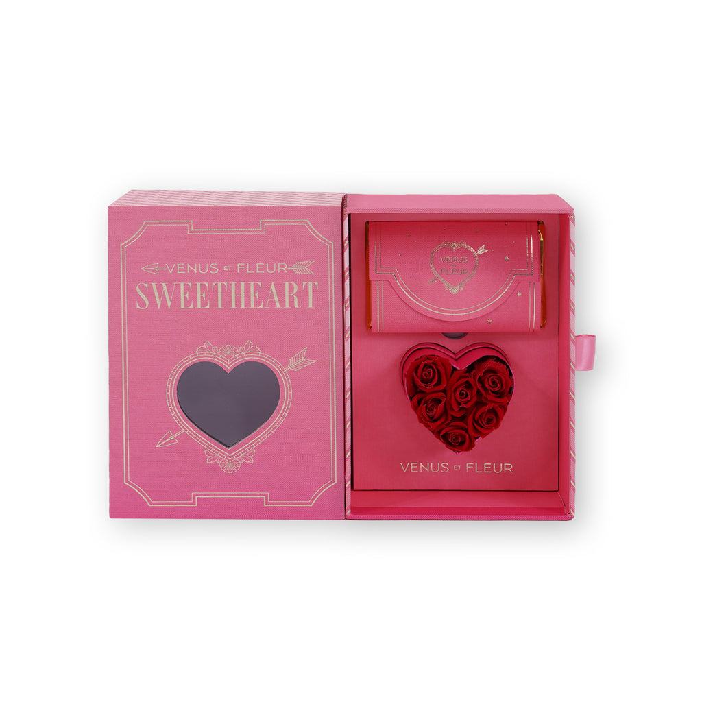 Sweetheart Bundle Set, Sweetheart Bundle, Red, 6 Eternity Spray Roses, Venus et Fleur