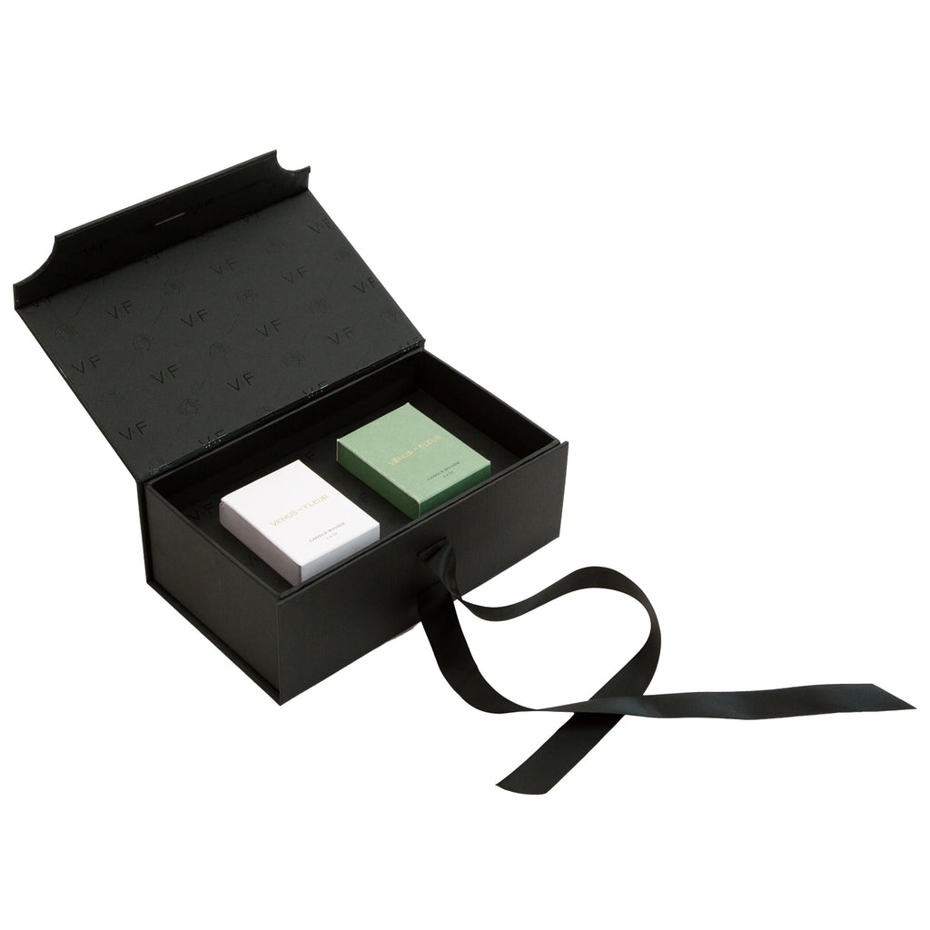 L'Atelier Vert Votive Set, 2 x 2.4 oz., Glass, Set of 2 Votive Candles, Venus et Fleur