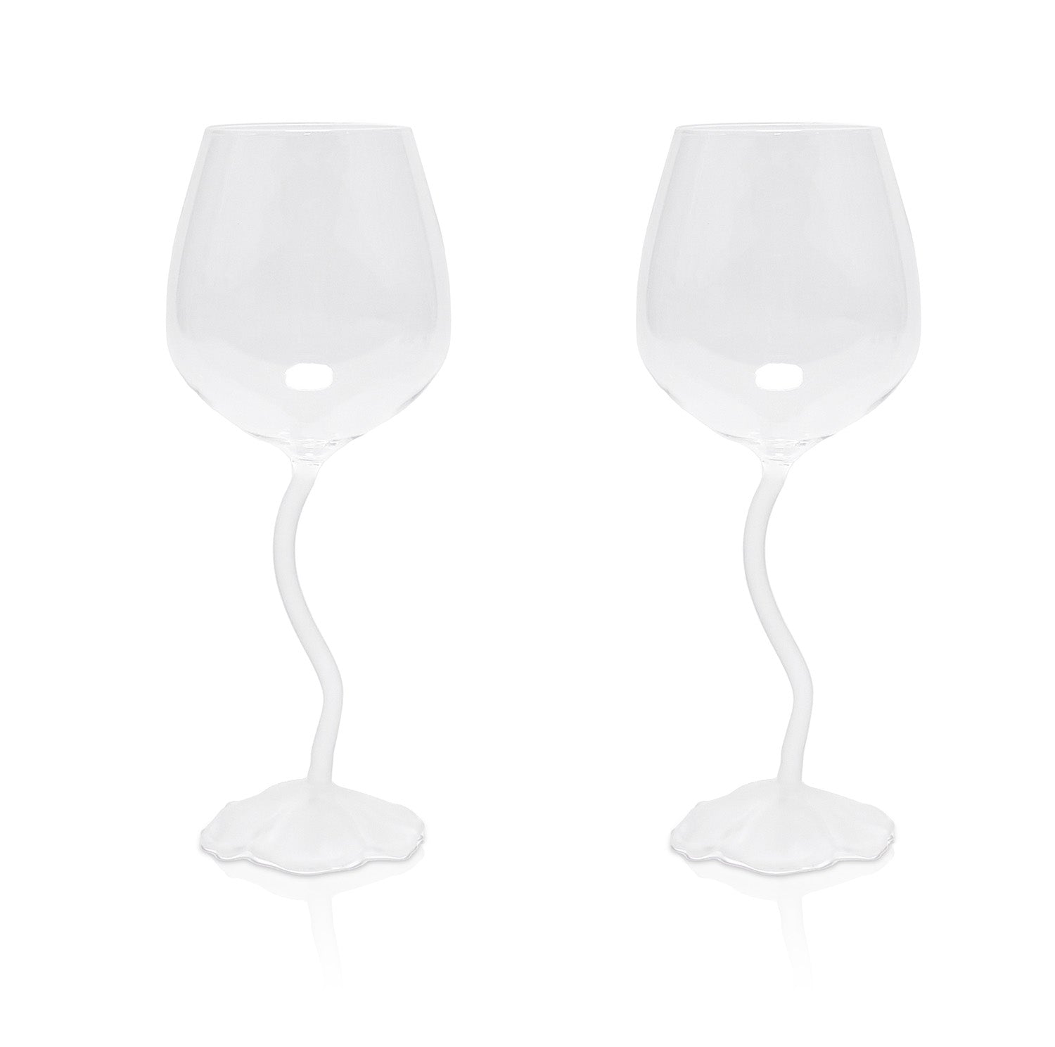 Floral Wine Glasses