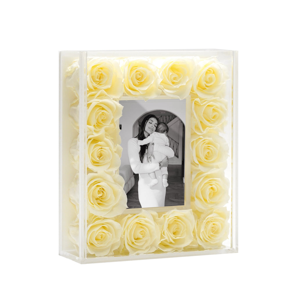 Mini Fleur Frame, Acrylic, Buttermilk Yellow, , Venus et Fleur