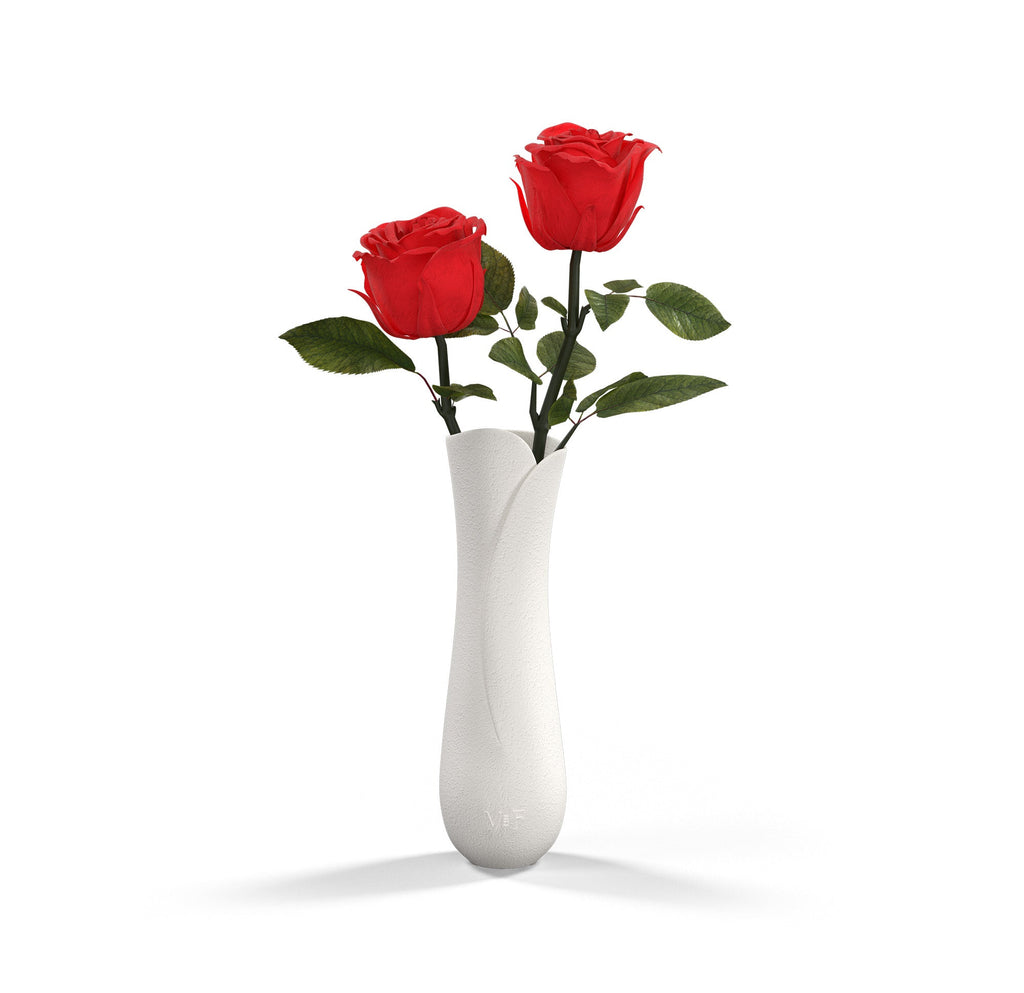 Mojave Narrow Bud Vase, Porcelain, Red, Handcrafted Porcelain, Venus et Fleur