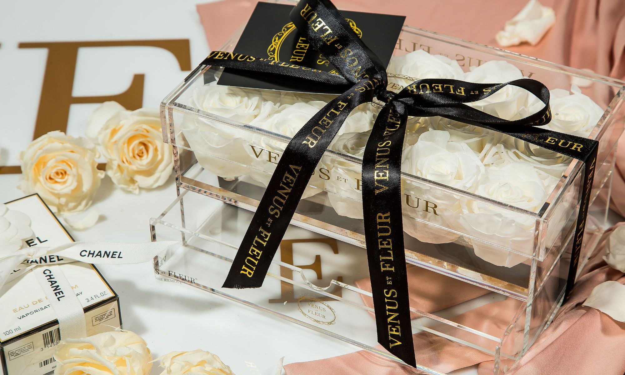 A Beautiful Gift Set Including Luxurious Eternity Rose Arrangements