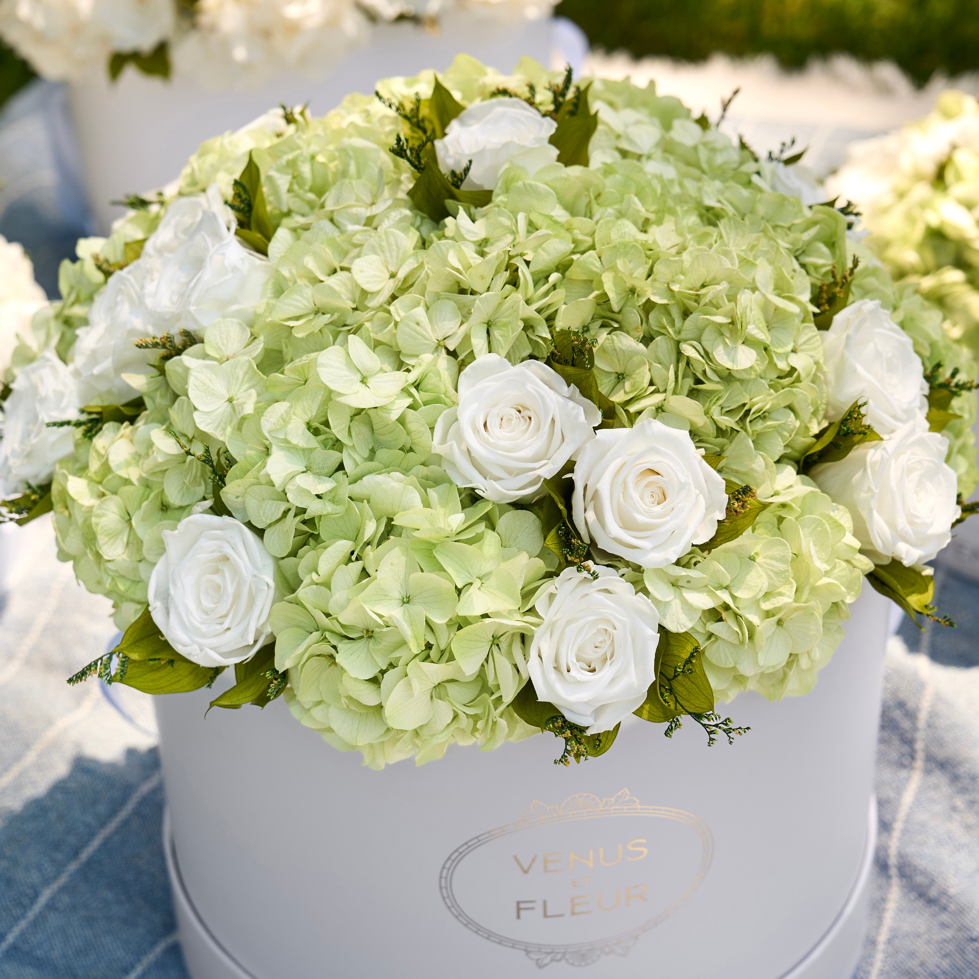 Large Round Roses & Hydrangeas 14
