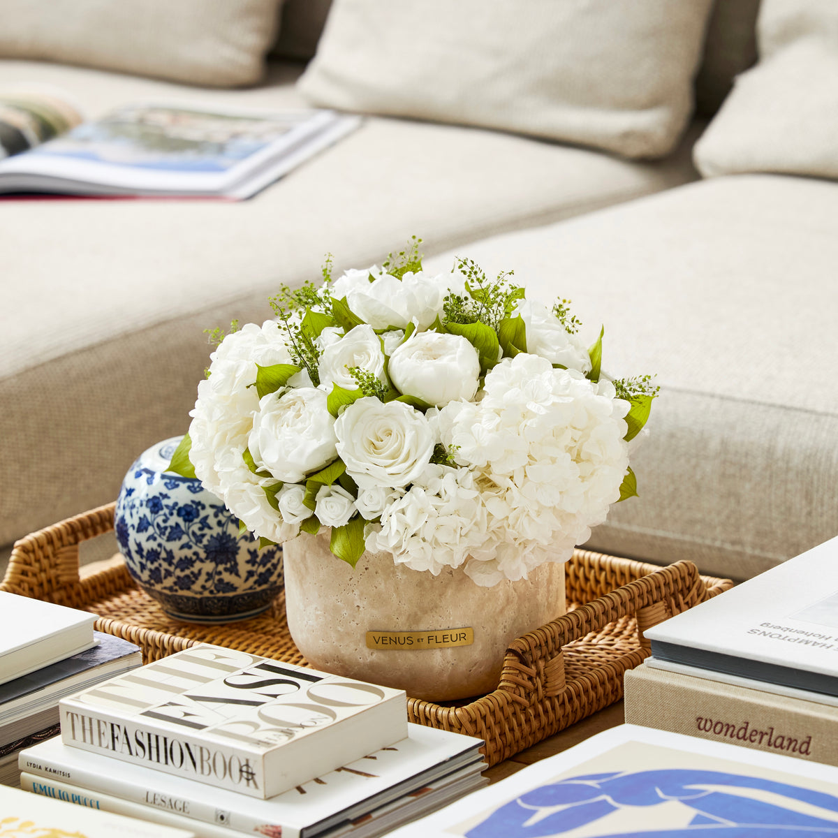 Terre Travertine Vase
