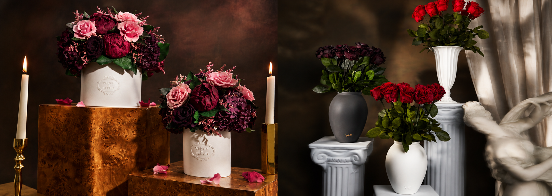 Luxury Flowers in Porcelain Vase