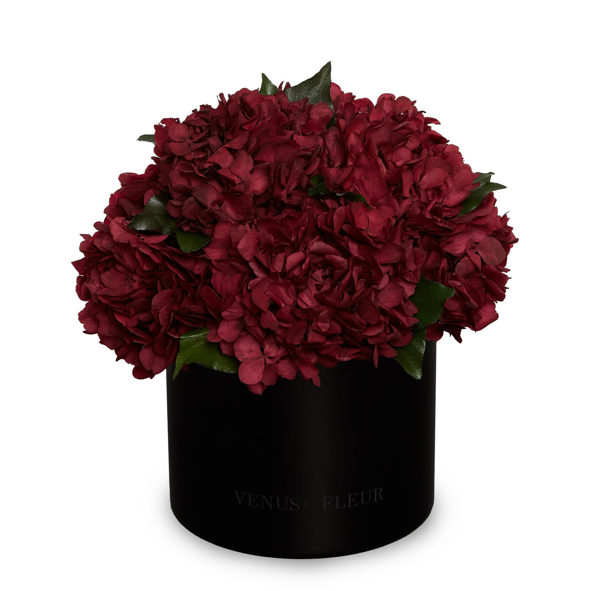 Eau Smoked Glass Vase Hydrangeas — view 4