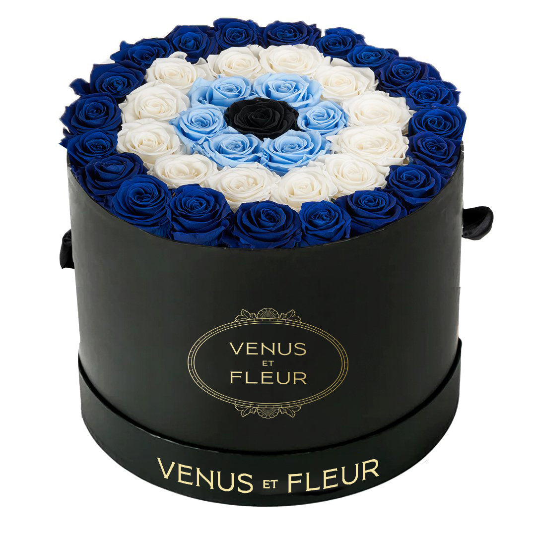 Evil Eye Symbol in Large Round Box