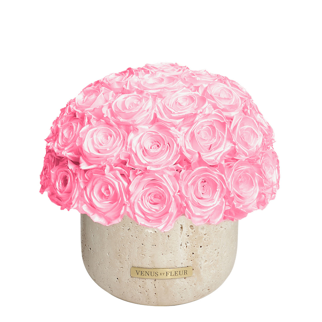 Terre Travertine Vase