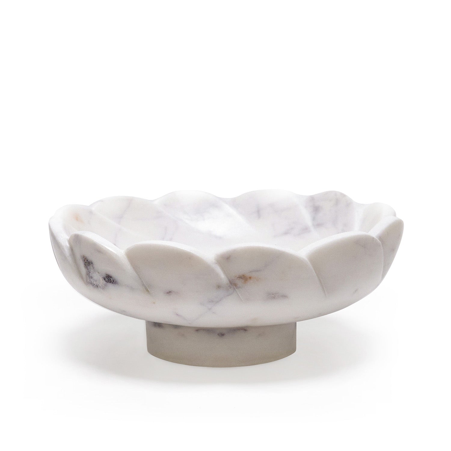 Scalloped Marble Bowl