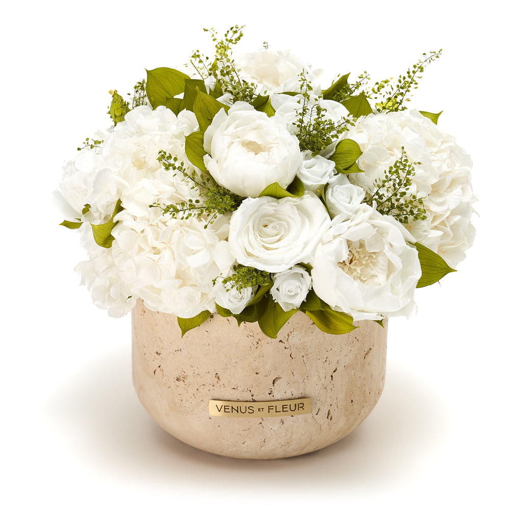 Terre Travertine Vase
