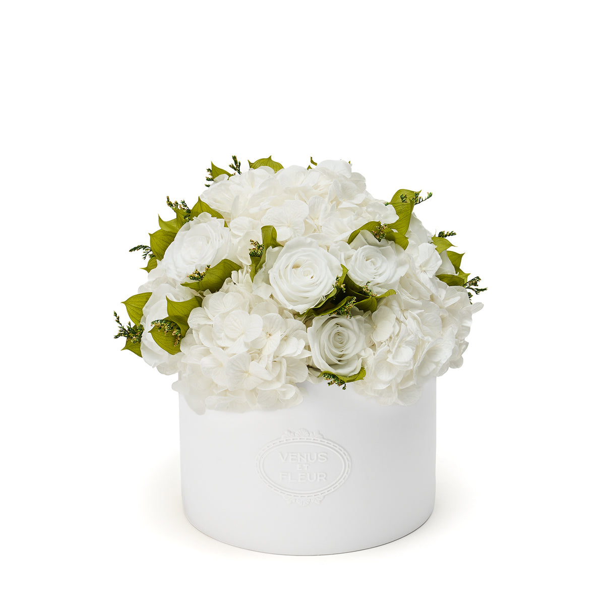 Thalia Porcelain Vase Roses & Hydrangeas