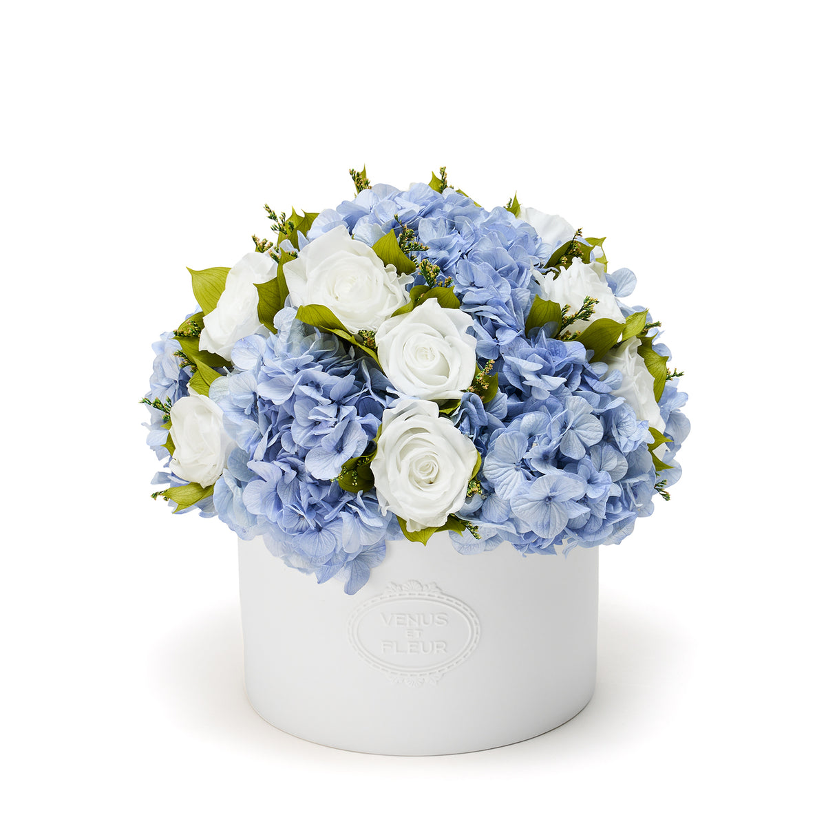 Thalia Porcelain Vase Roses & Hydrangeas