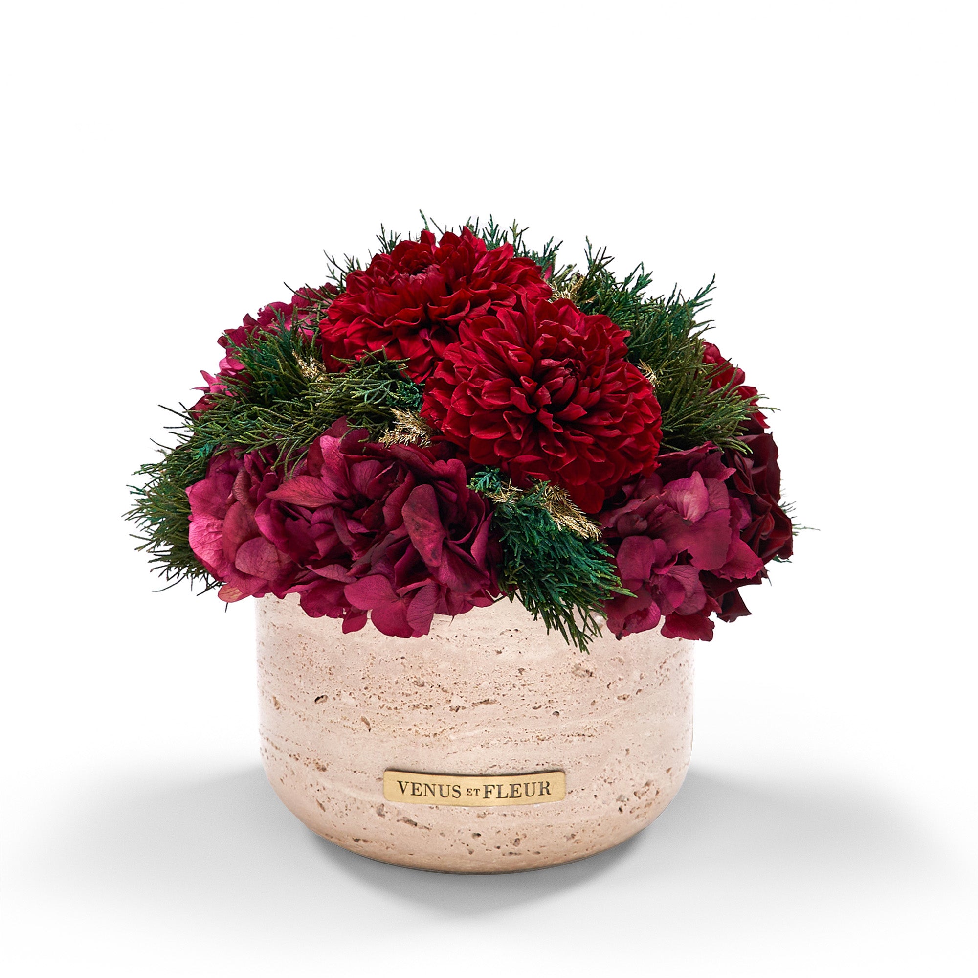 Terre Travertine Vase