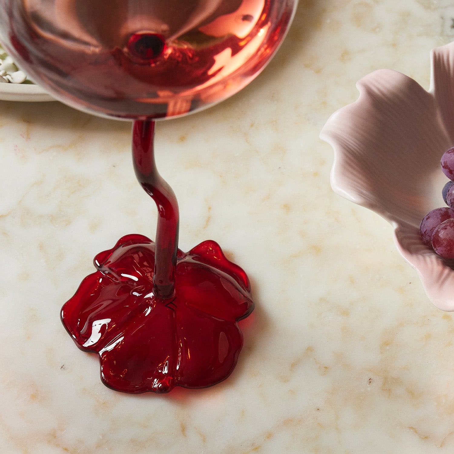 Floral Wine Glasses 6