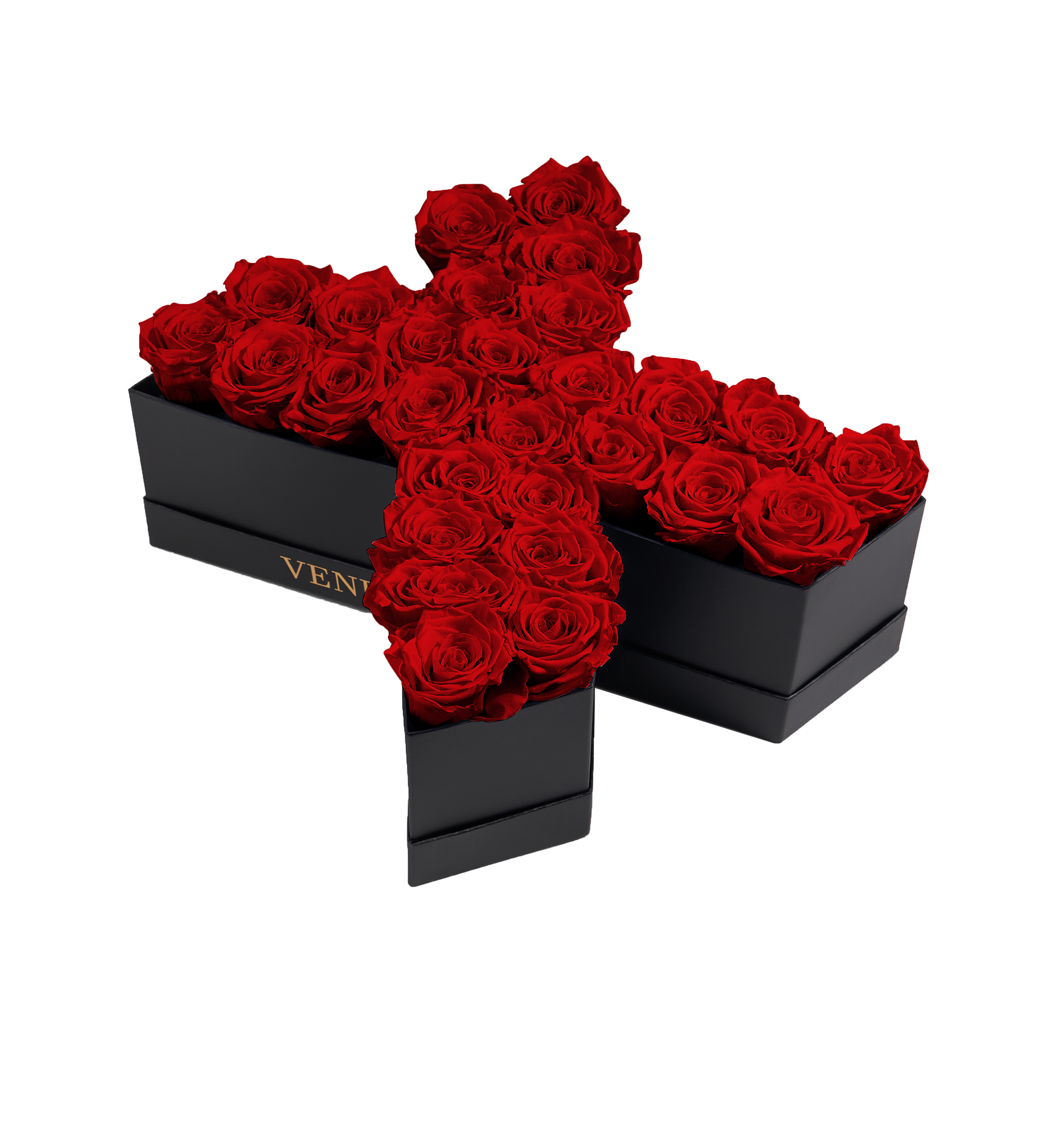 Floral Letter X in Flowers with Eternity Roses | Venus et Fleur