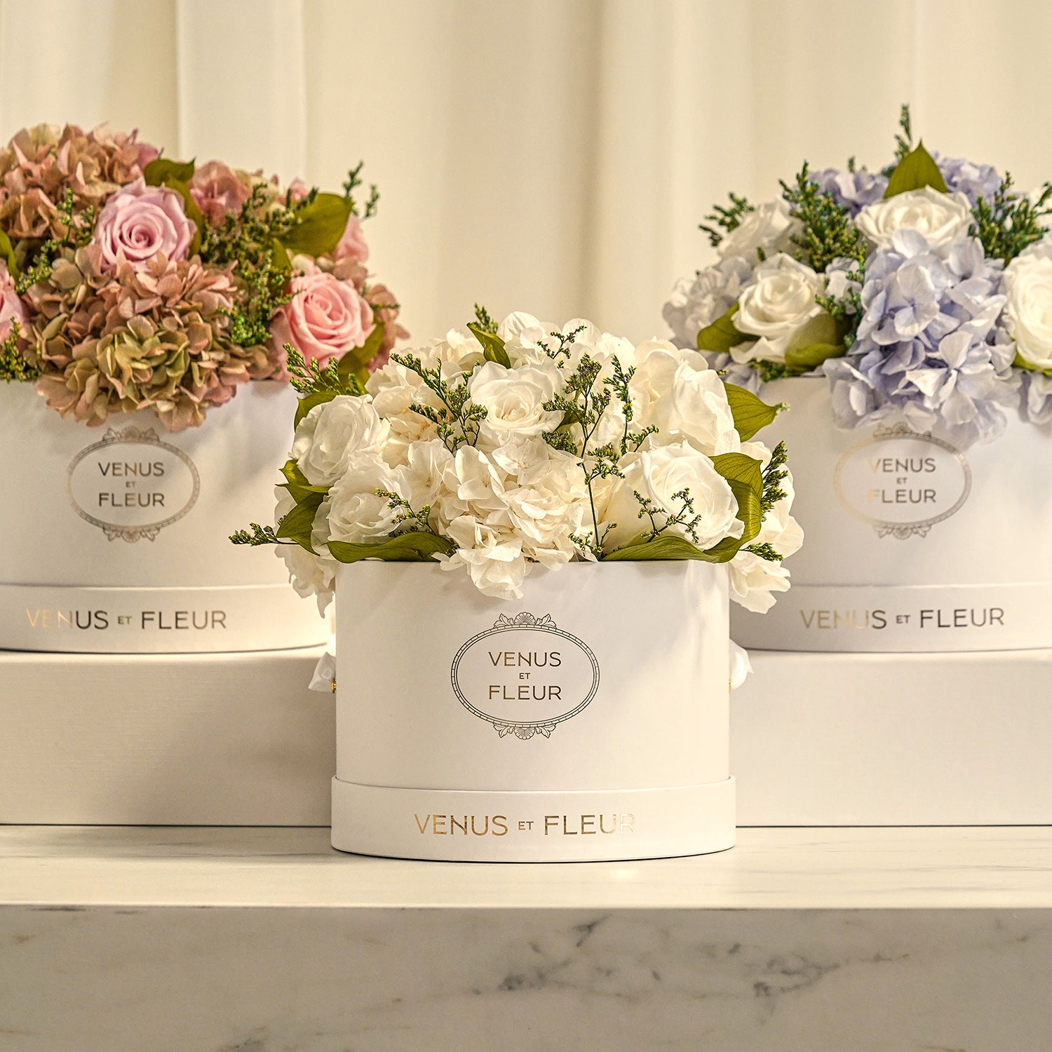 Small Round Roses & Hydrangeas 7