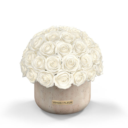 Terre Travertine Vase