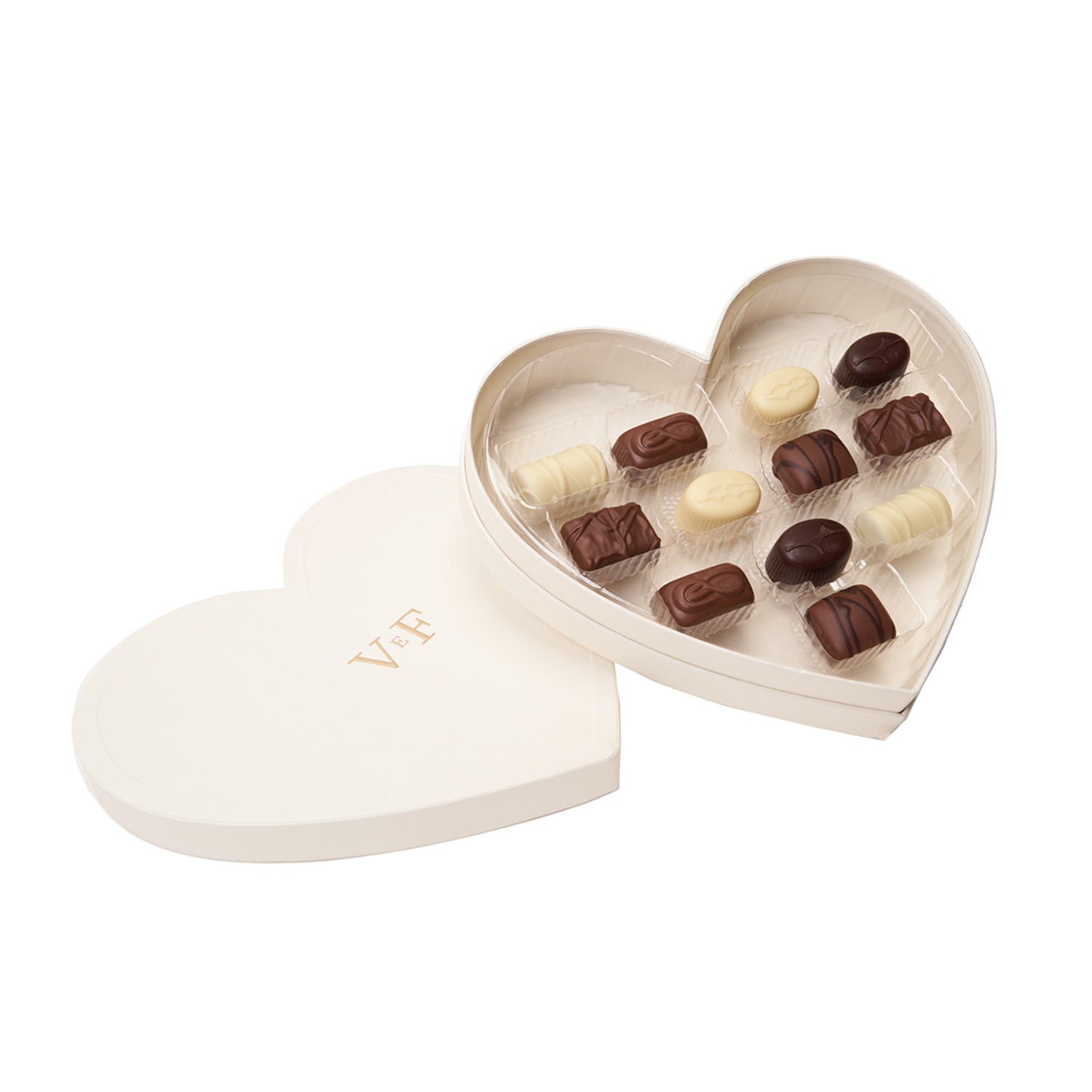 Bonbon Chocolate Heart Gift Set - One Dozen