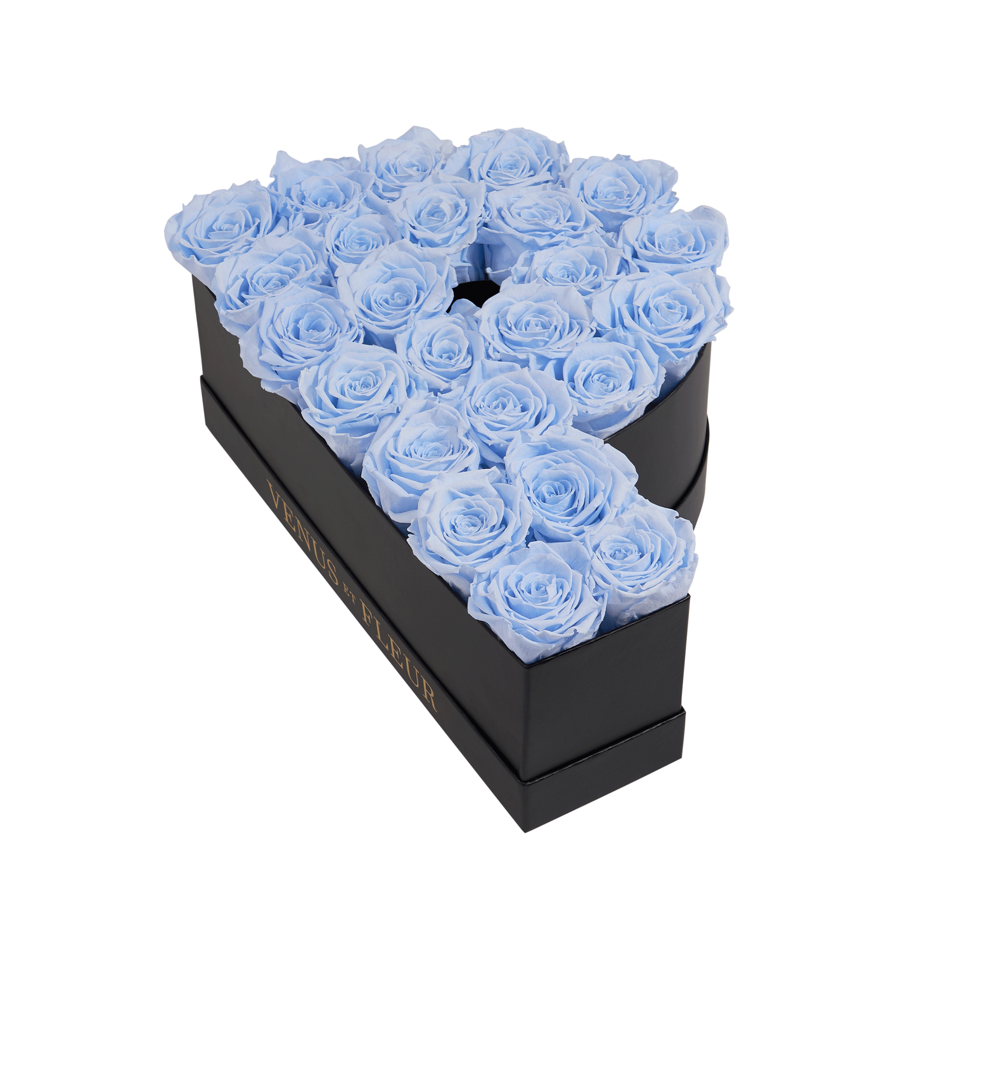 Floral Letter P in Flowers with Eternity Roses | Venus et Fleur