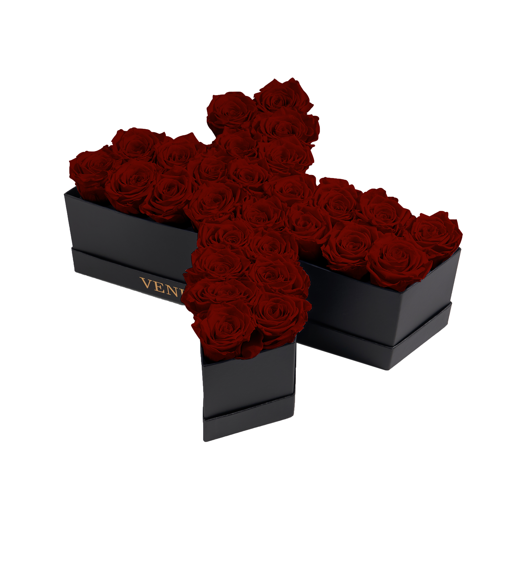 Floral Letter X in Flowers with Eternity Roses | Venus et Fleur