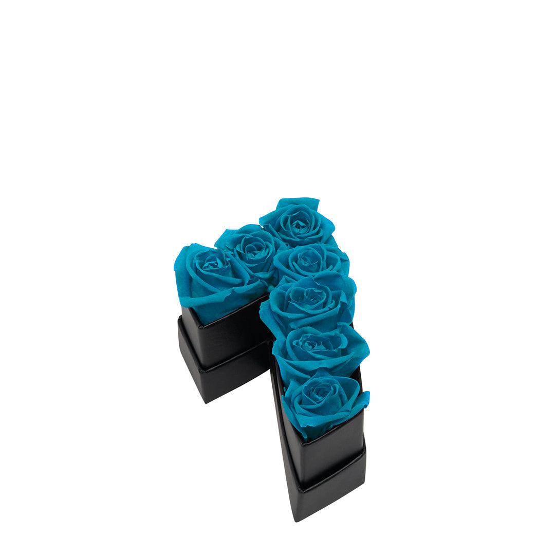 The Number Collection - Le Mini Number 7 with Eternity Roses