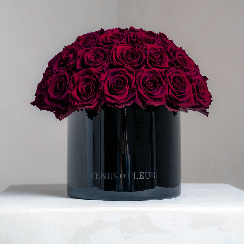 Metal Vases Glow With Luxury Eternity Flowers & Roses - Venus et Fleur®