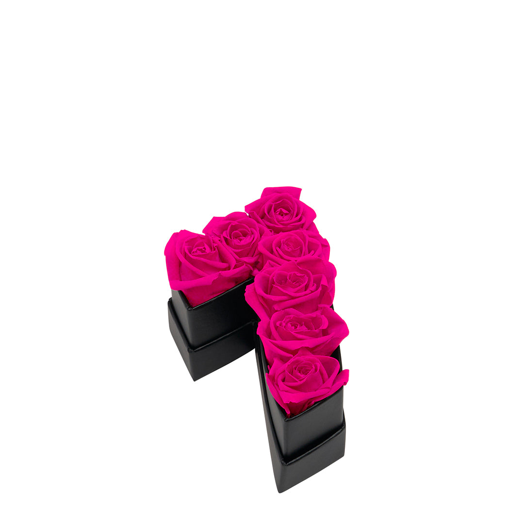 The Number Collection - Le Mini Number 7 with Eternity Roses