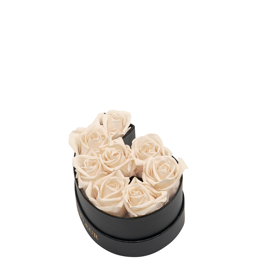 The Number Collection - Le Mini Number 6 with Eternity Roses