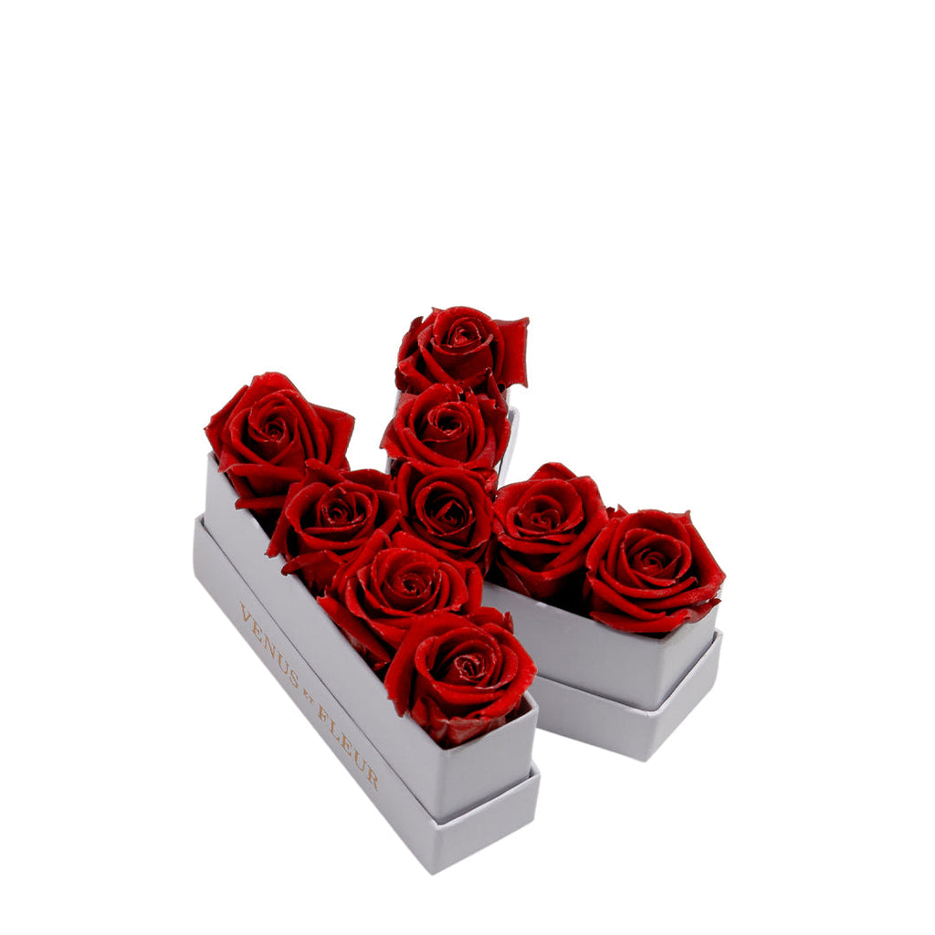Le Mini Letter Letter K Box With Flowers - Venus et Fleur