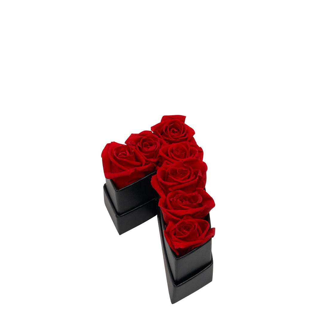 The Number Collection - Le Mini Number 7 with Eternity Roses